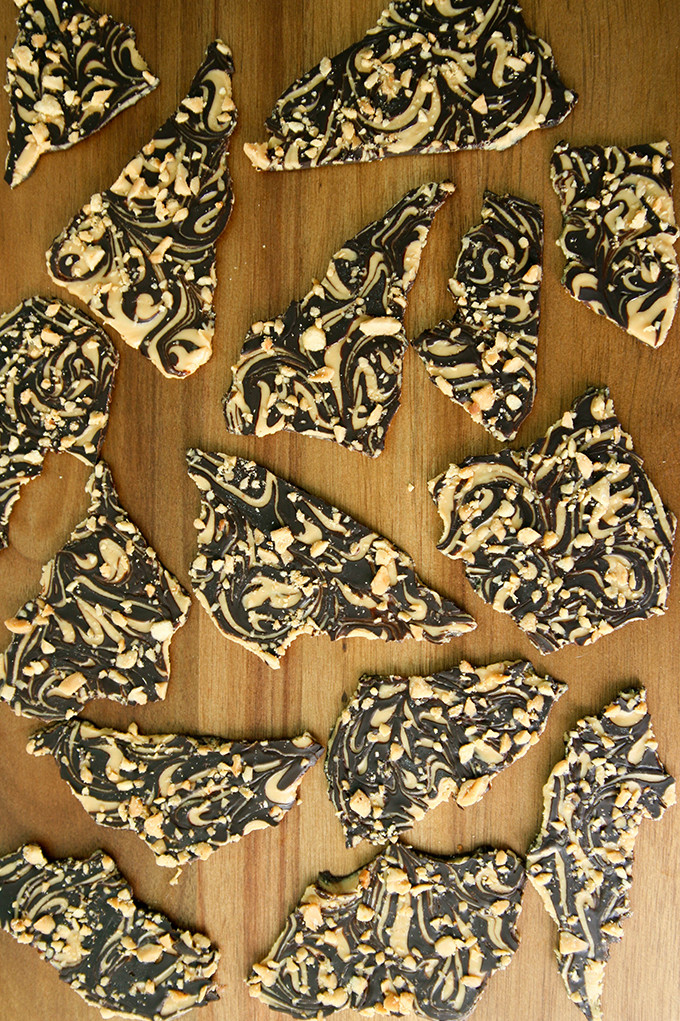 Chocolate Peanut Butter Bark | Baker vs. Runner