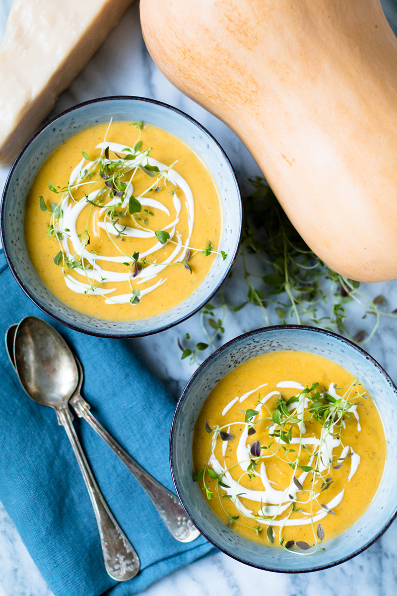 Butternut Squash Parmesan Soup | Baker vs. Runner